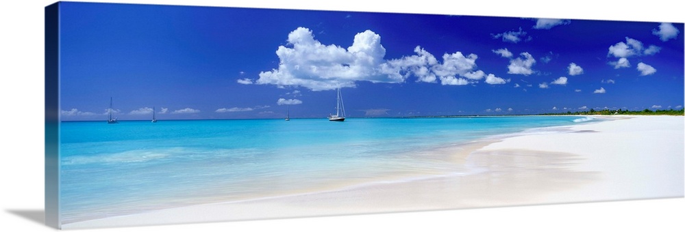 Deserted Beach, Barbuda, Caribbean, West Indies