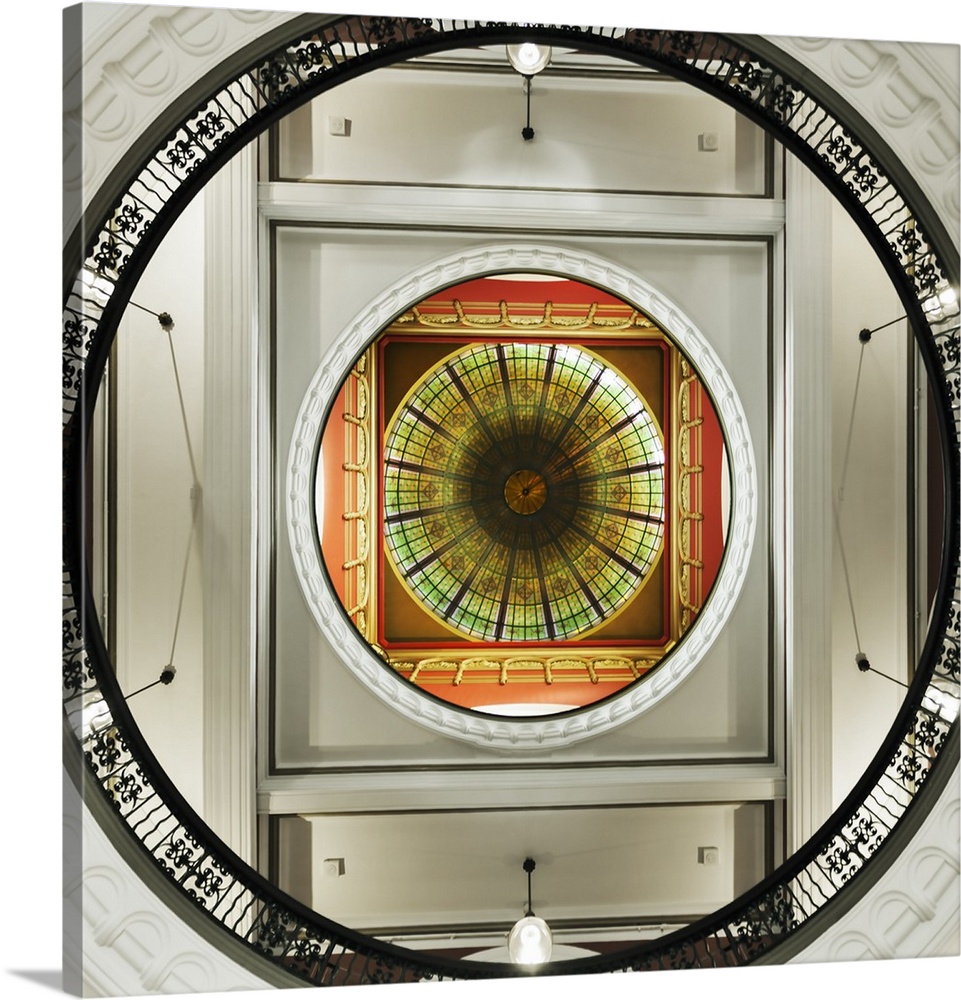 Dome of the romanesque revival styled Queen Victoria Building, Sydney, New South Wales, Australia.