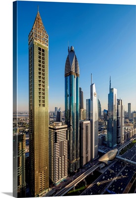 Dubai International Financial Centre, Elevated View, Dubai, United Arab Emirates