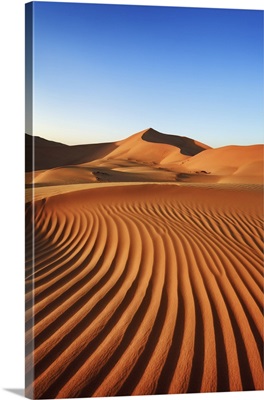 Dune Landscape In Rub Al-Khali, Oman, Dhofar, Ramlat Al Hashman, Rub Al-Khali