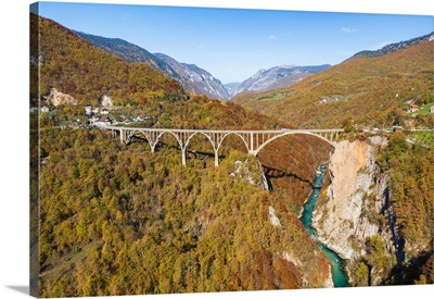 Durdevica Tara Bridge, Over The Tara River, North Montengro