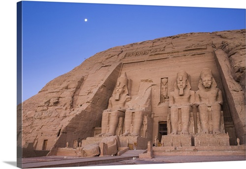 Egypt, Abu Simbel, The Great Temple, known as Temple of Ramses II ...