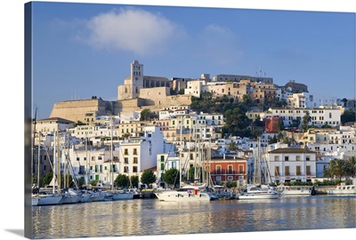 Eivissa or Ibiza Town and harbour, Ibiza, Balearic Islands, Spain