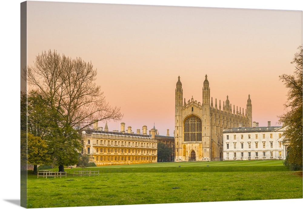 UK, England, Cambridgeshire, Cambridge, The Backs, King's College, King's College Chapel.