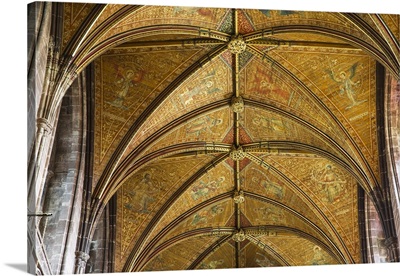 England, Cheshire, Chester, Chester Cathedral ceiling