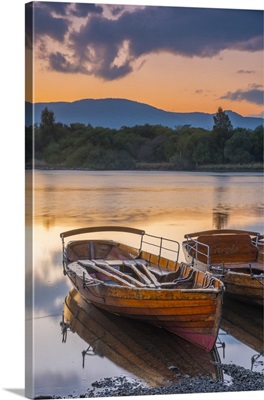 England, Cumbria, Lake District, Derwentwater, Keswick, Rowing Boats for hire