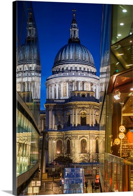 England, London, The City, St. Paul's Cathedral from One New Change