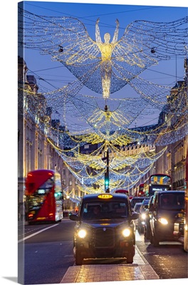 England, London, West End, Regent Street, Christmas Lights