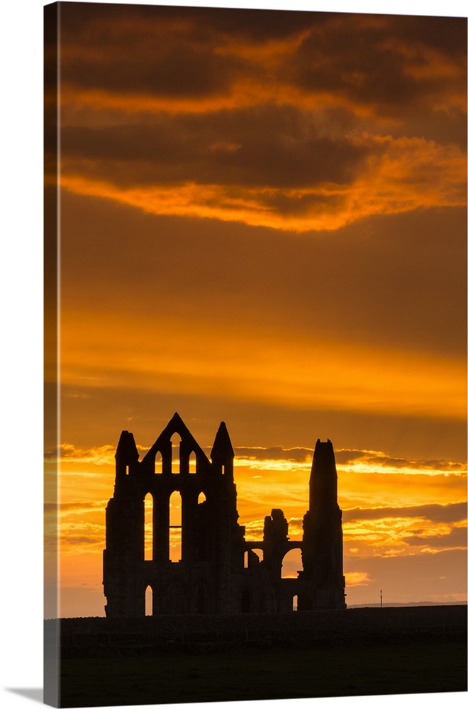 United Kingdom, England, North Yorkshire, Whitby. Whitby Abbey was founded in 657 AD by Oswy, the Saxon King of Northumbria.
