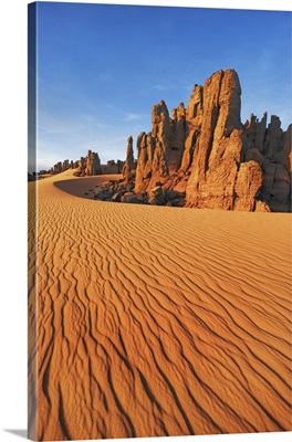 Erosion Landscape In Tassili Du Hoggar, Algeria, Tassili Hoggar, Tahaggart, Sahara