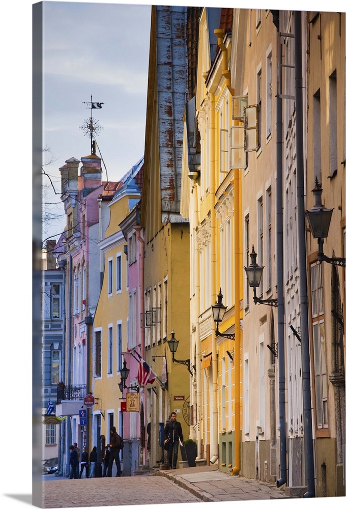 Estonia, Tallinn, building detail, Pikk Street