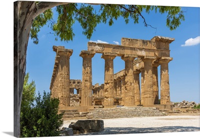 Europe, Italy, Sicily, The Hera Temple Of Selinunte
