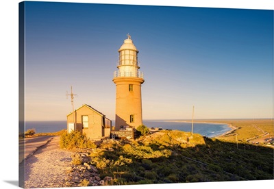 Exmouth lighthouse, Exmouth, Australia, Lighthouse at sunset