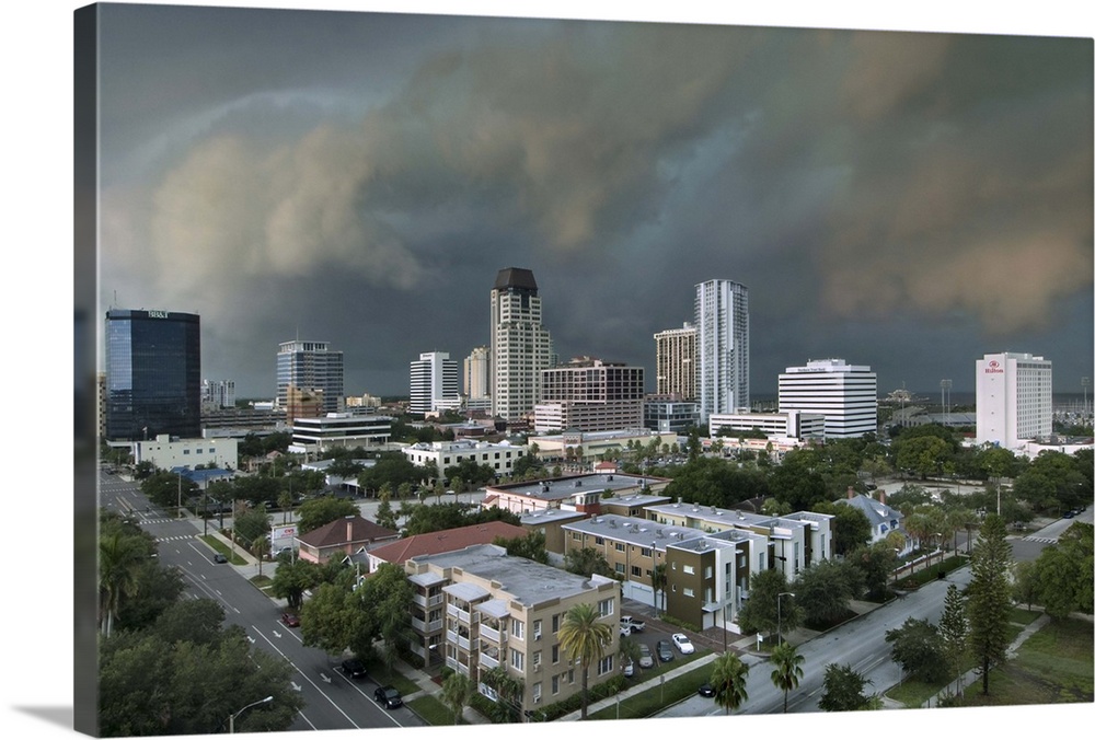 Florida / Saint Petersburg / Storm Clouds / Downtown