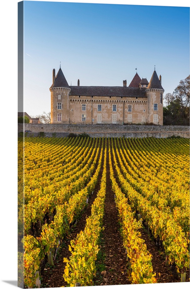 France, Bourgogne-Franche-Comte, Burgundy, Saone-et-Loire, Rully. Chateau de Rully.