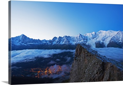 France, Haute Savoie, Rhone Alps, Chamonix Valley, Mont Blanc