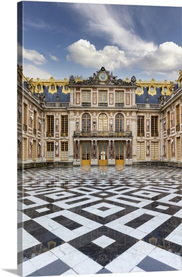 France, Ile-De-France, Yvelines, Versailles, Palace Of Versailles, The Marble Courtyard