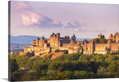 France, Languedoc-Roussillon, Aude, Carcassonne. La cite old fortified town
