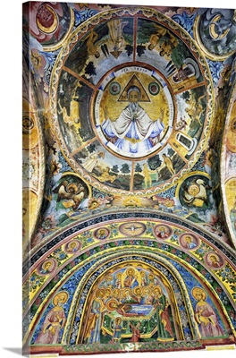 Frescoes Of The Troyan Monastery, Balkan Mountains, Founded 16th Century, Bulgaria