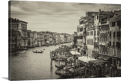 Grand Canal by the Rialto bridge, Venice, Italy