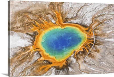 Grand Prismatic Spring, Midway Geyser Basin, Yellowstone National Park, Wyoming