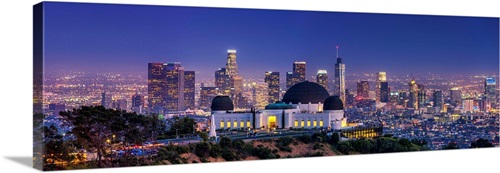 Griffith Observatory And Los Angeles Skyline At Night, California, USA ...