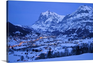Grindelwald, Wetterhorn mountain, Bernese Oberland, Swiss Alps, Switzerland image thumbnail