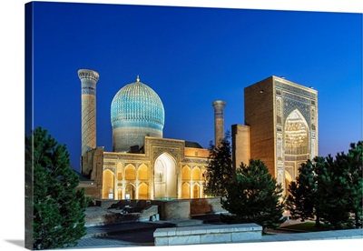Gur-E-Amir Mausoleum Of The Asian Conqueror Timur, Samarkand, Uzbekistan
