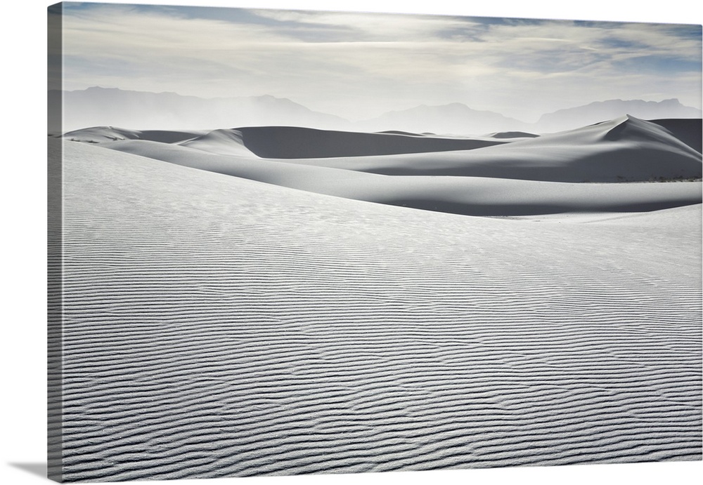 Gypsum desert White Sands. USA, New Mexico, Otero, White Sands. Chihuahua Desert, White Sands National Monument. New Mexic...