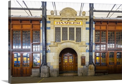Haarlem Train Station, built between 1906 and 1908 in Art Nouveau style, Netherlands