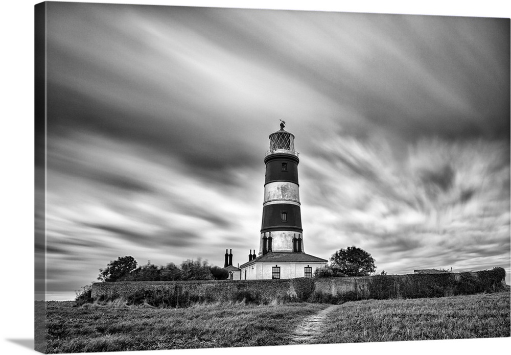 Happisburgh Lighthouse, the oldest working light in East Anglia, Happisburgh, Norfolk, UK.
