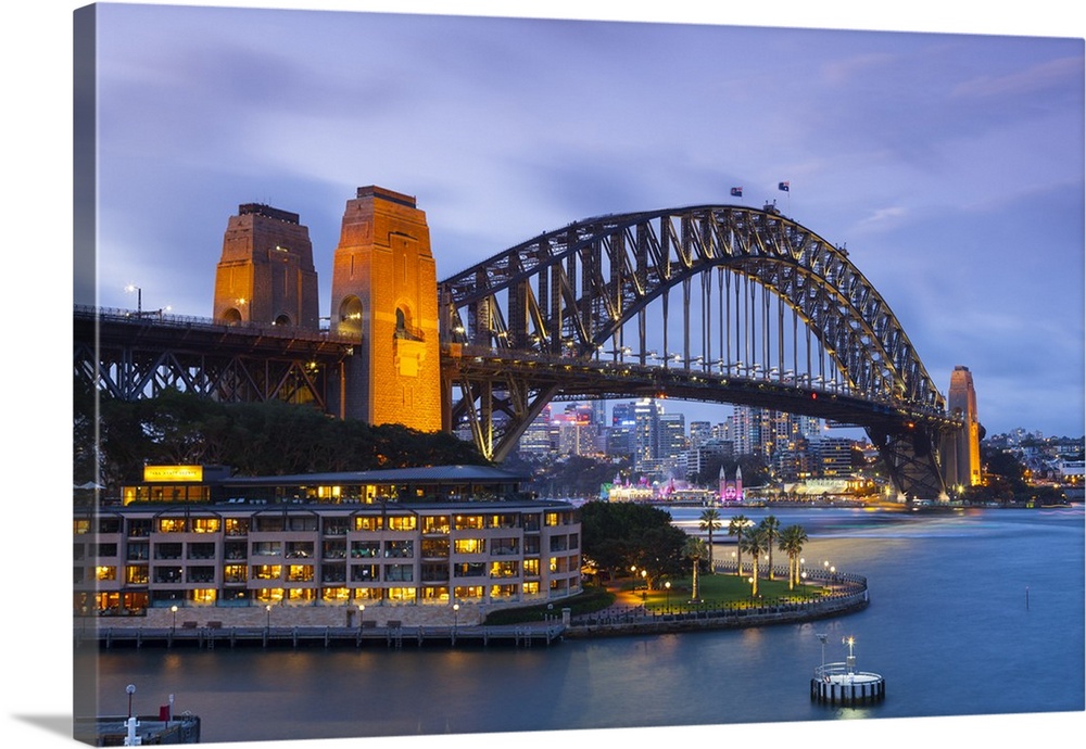Harbour Bridge, Darling Harbour, Sydney, New South Wales, Australia.