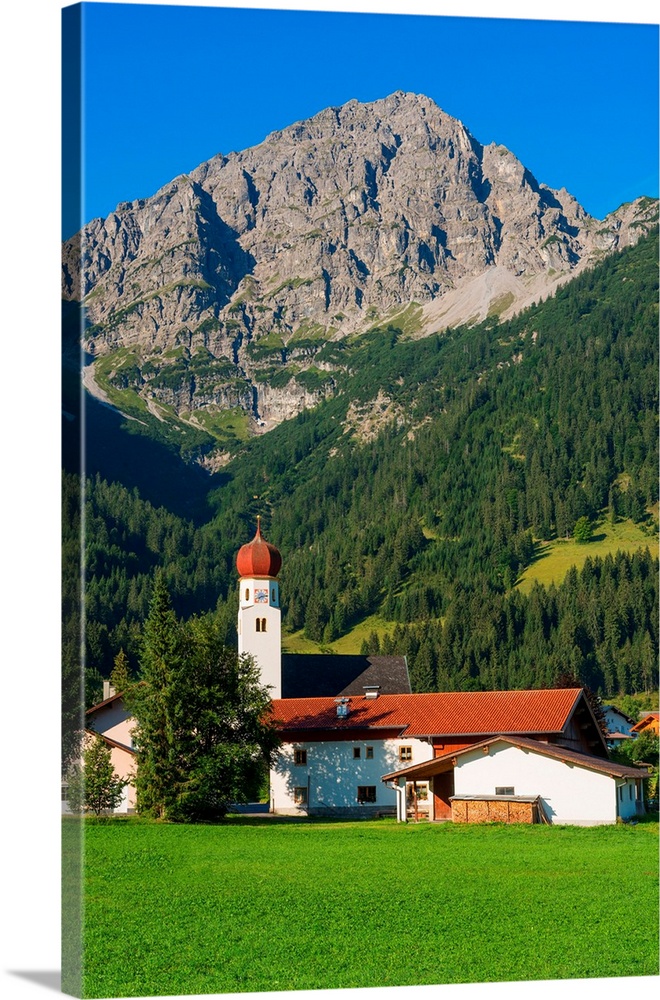 Heiterwang with Thaneller mountain, Tyrol, Austria.