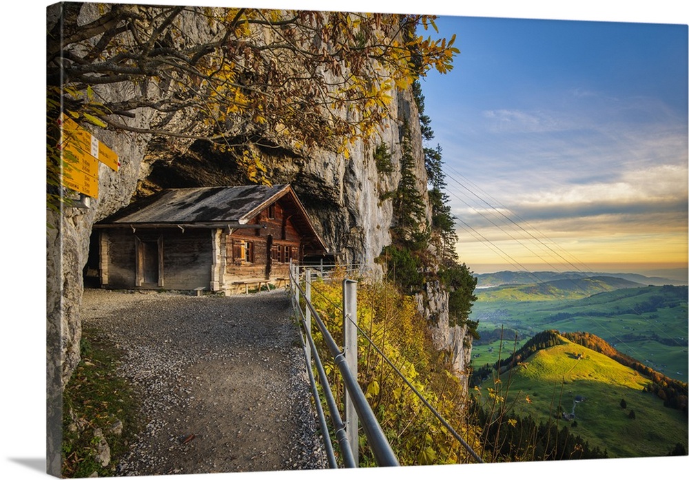 Hermitage at Wildkirchli (Wild Chapel), Ebenalp, Appenzell Innerrhoden, Switzerland.
