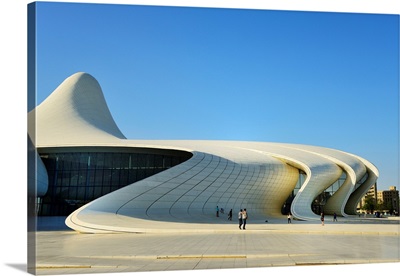 Heydar Aliyev Cultural Center, Library, Museum And Conference Center In Baku, Azerbaijan