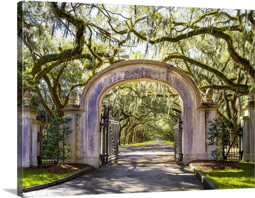 Historic Wormsloe Plantation Entrance, Savannah, Georgia