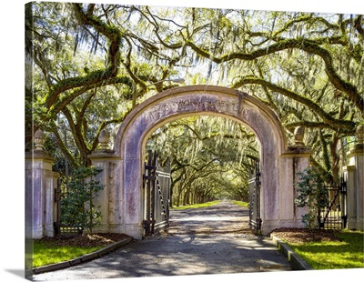 Historic Wormsloe Plantation Entrance, Savannah, Georgia