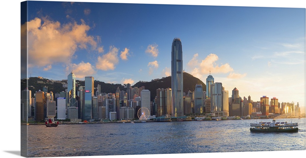 View of Hong Kong Island skyline, Hong Kong, China.