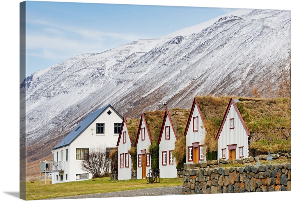 Europe, Iceland, church at Laufas.