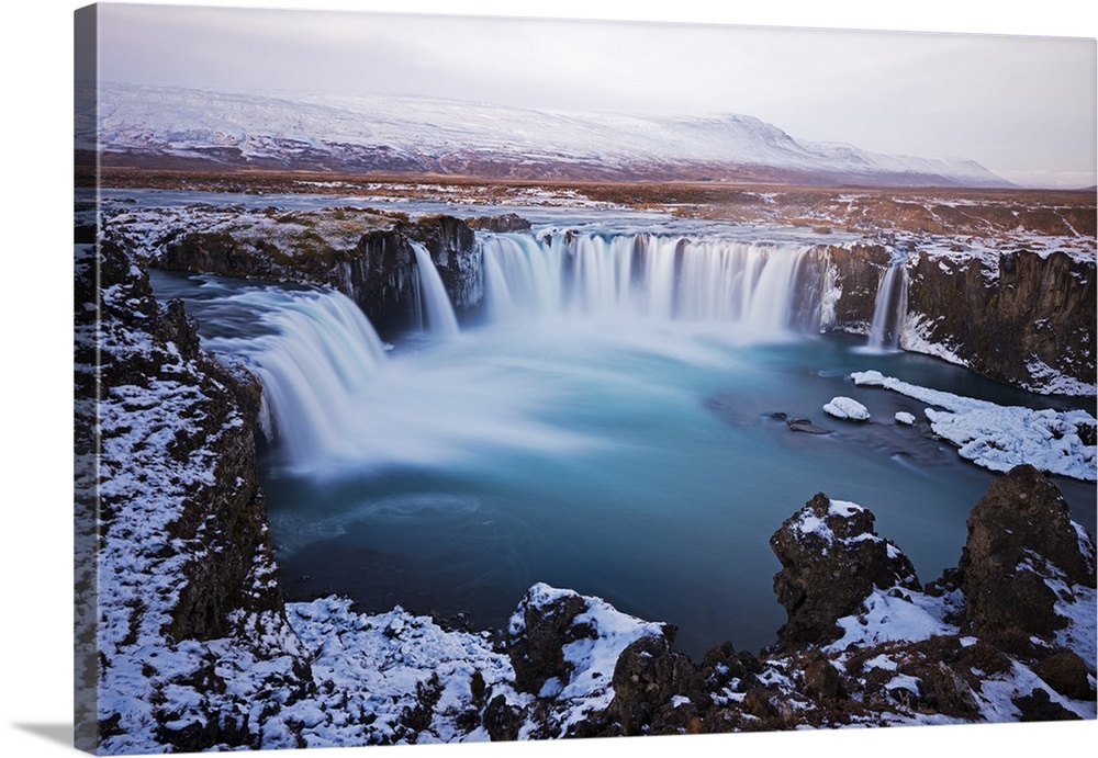 Europe, Iceland, Godafoss waterfall.