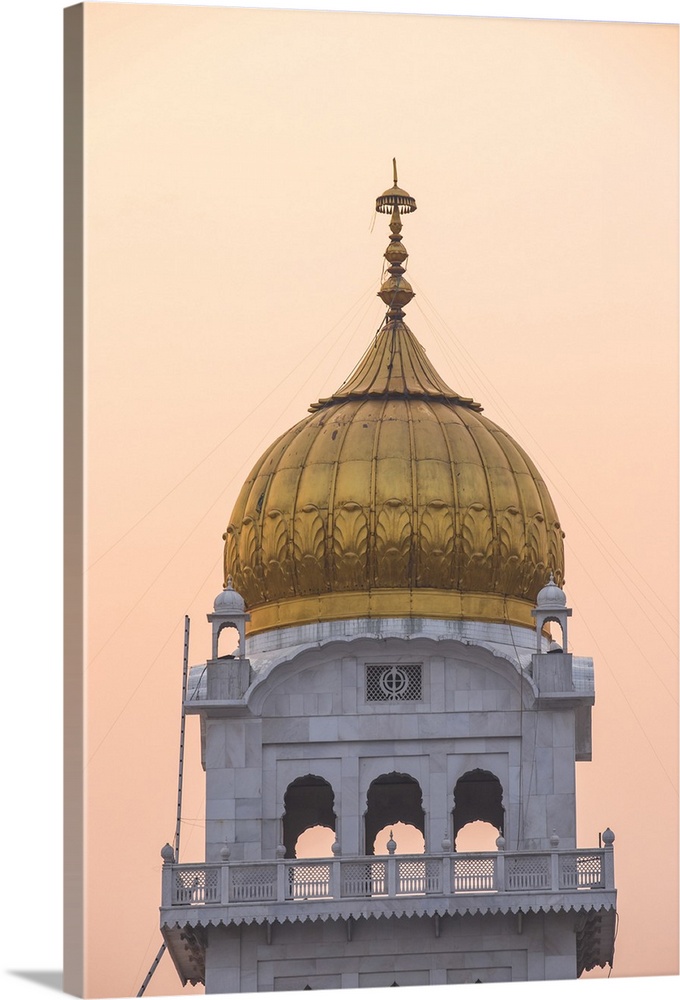 India, Delhi, New Delhi, Gurdwara Bangla Sahib, Sikh temple.