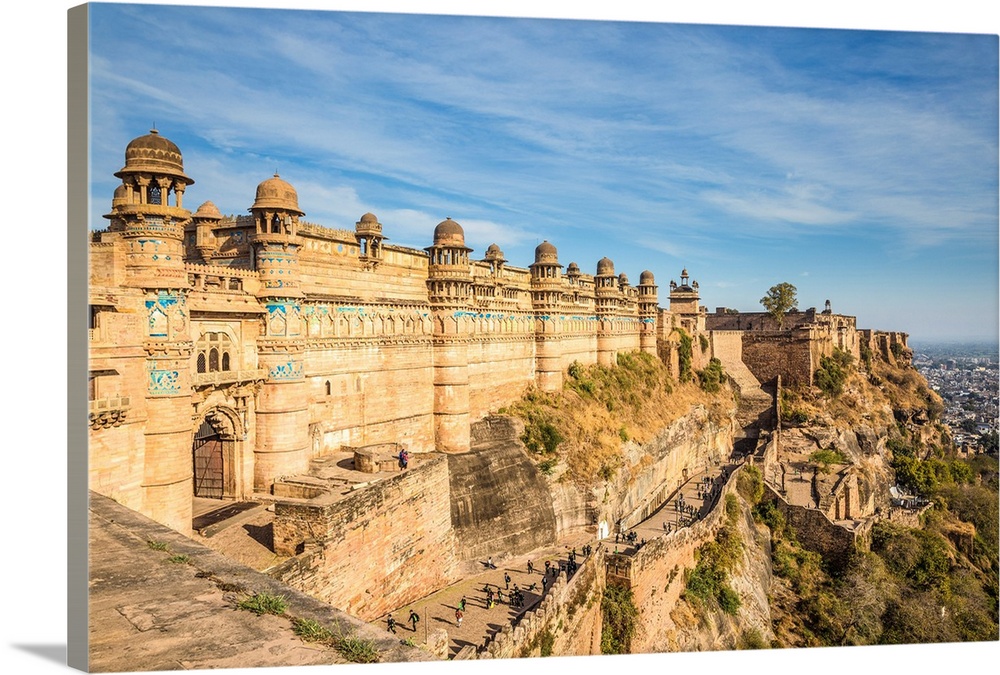India, Madhya Pradesh, Gwalior, Gwalior Fort, Man Singh Palace.
