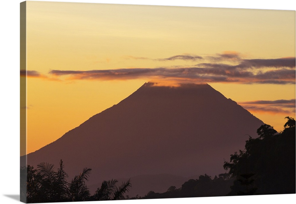 Indonesia, Flores Island, Bajawa. Ebulobo volcano at sunrise. .