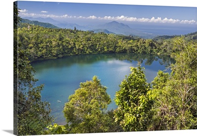 Indonesia, Flores Island, Ruteng, the volcanic crater lake of Rane Mesi