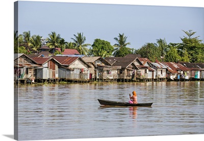 Indonesia, South Kalimatan, Banjarmasin, the banks of the Barito River
