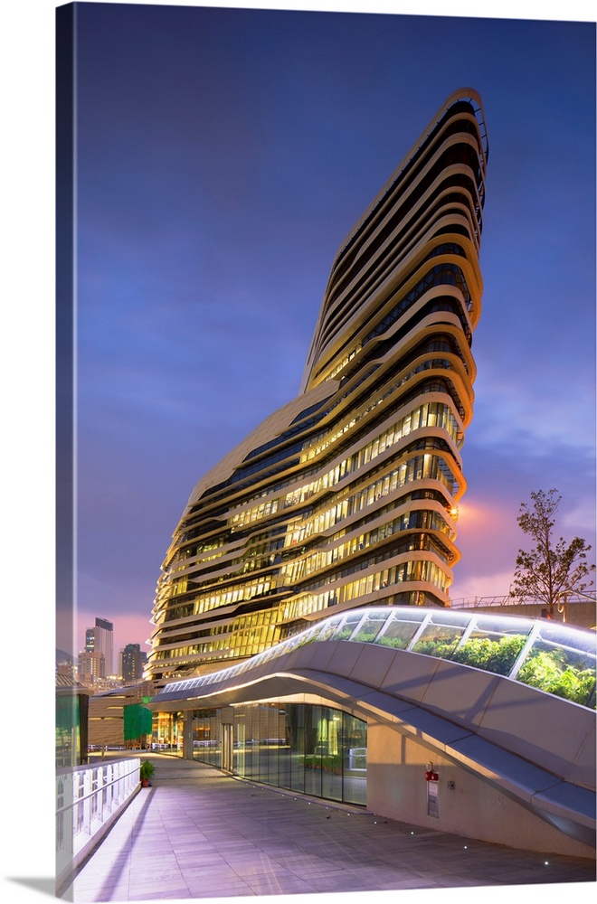 Innovation Tower (designed by Zaha Hadid) of the Hong Kong Polytechnic University, Hung Hom, Kowloon, Hong Kong.