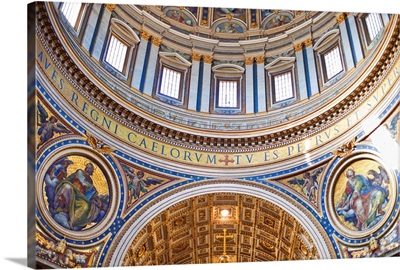Inside the St. Peter's Basilica, Rome, Lazio, Italy