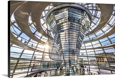 Interior, Dome, Reichstag, Berlin, Germany