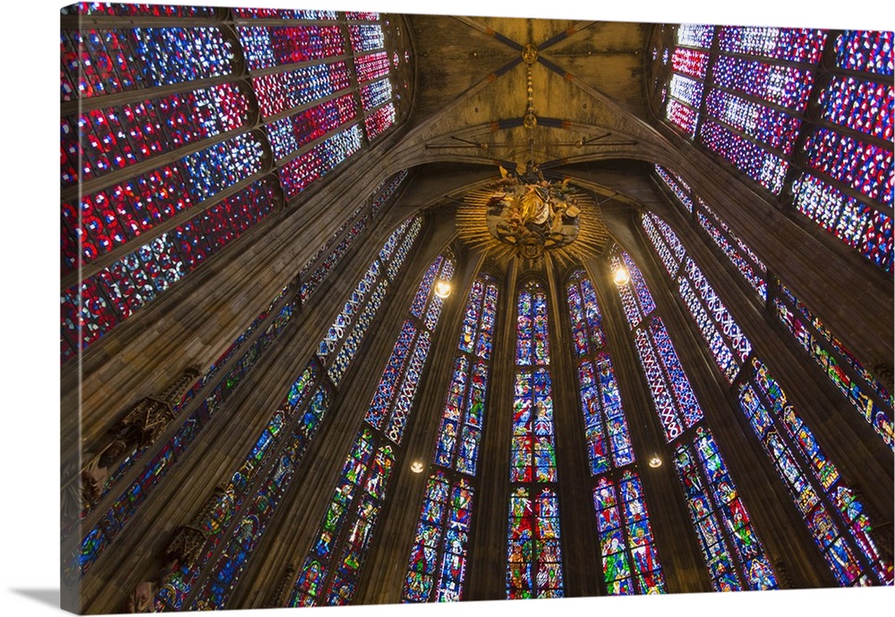 Interior of Aachen Cathedral (UNESCO World Heritage Site), Aachen, North Rhine Westphalia, Germany.