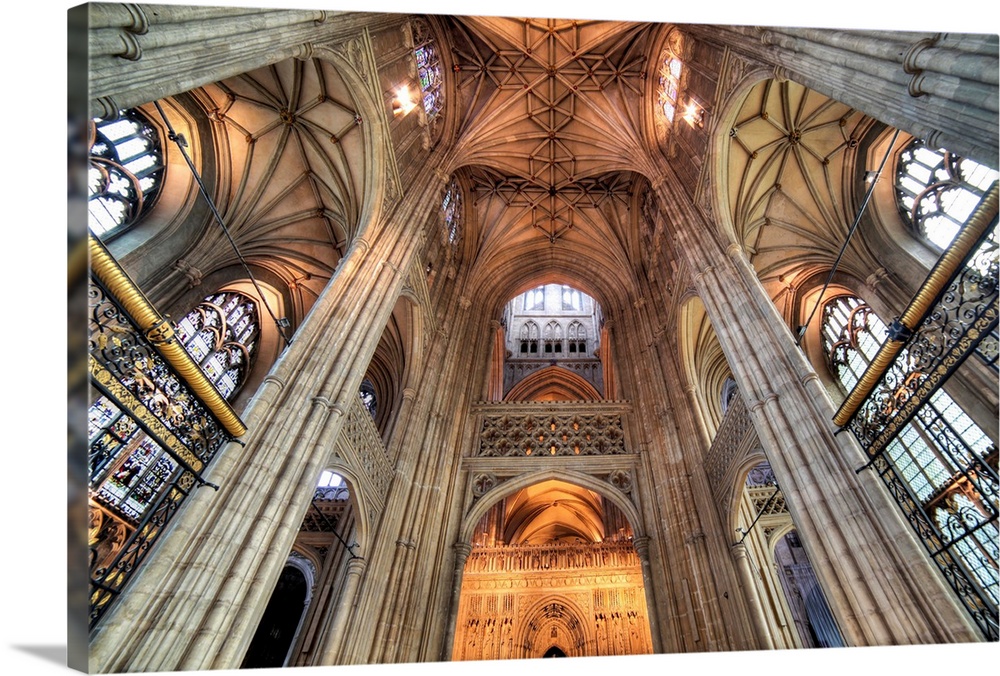 Interior of Canterbury Cathedral, Canterbury, Kent, England, UK